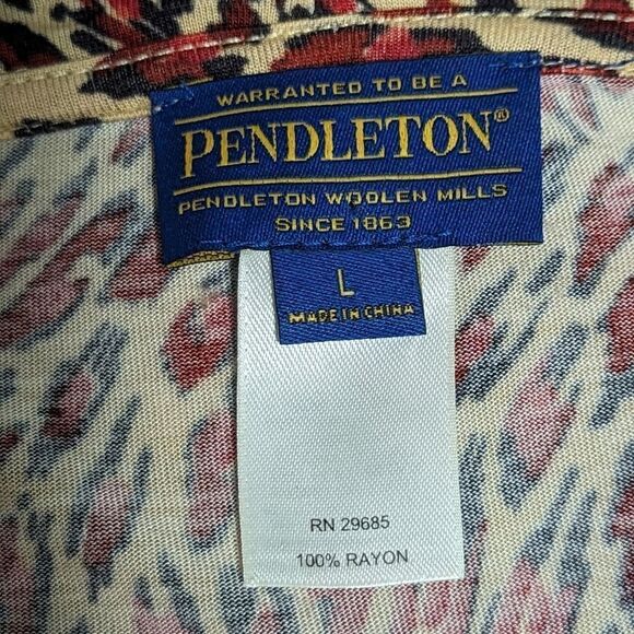NWOT Pendleton Woman's Long Sleeve Cowl Neck Lightweight Shirt - Picture 4 of 13